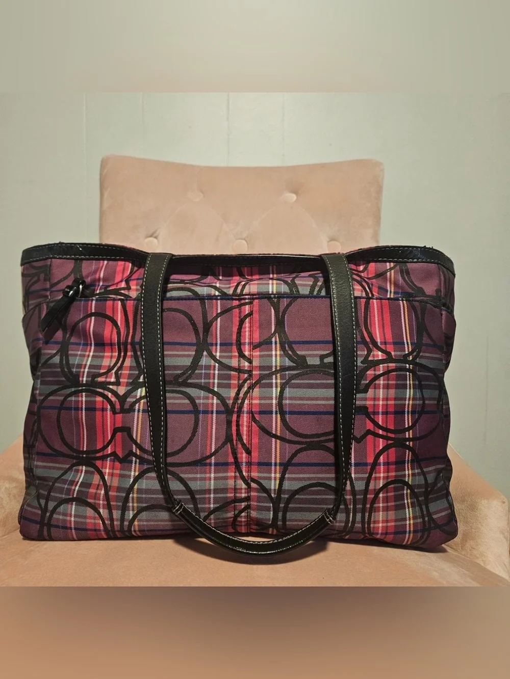 Coach tote featuring